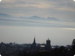 Lausanne früh am Morgen